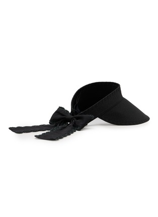 Detail View - Click To Enlarge - CA4LA - Beat Bow Back Paper Raffia Visor