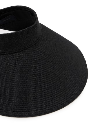 Detail View - Click To Enlarge - CA4LA - Beat Bow Back Paper Raffia Visor