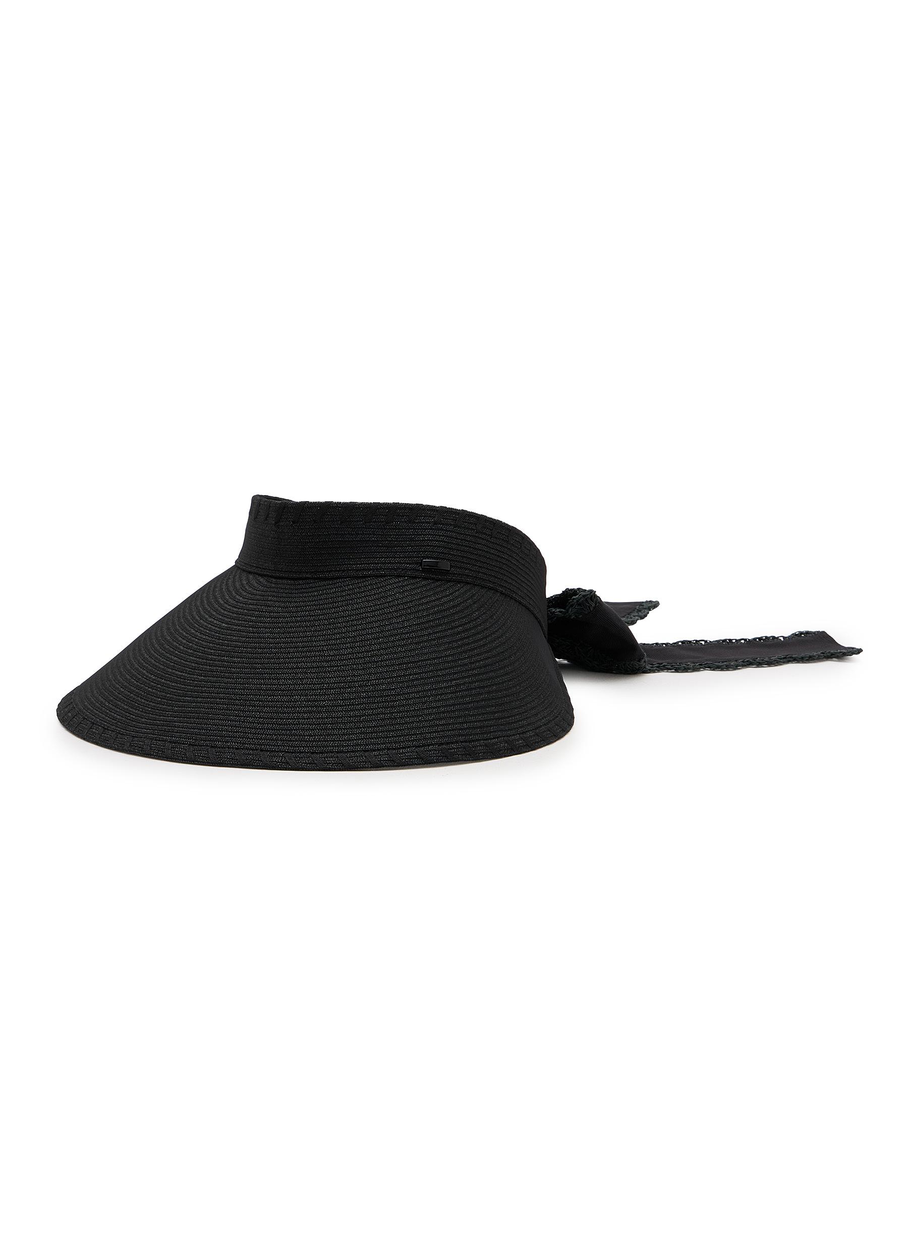 CA4LA | Beat Bow Back Paper Raffia Visor | Women | Lane Crawford