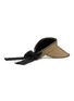 Detail View - Click To Enlarge - CA4LA - Beat Bow Back Contrast Stitch Paper Raffia Visor