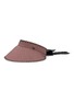 CA4LA Beat Bow Back Contrast Stitch Paper Raffia Visor