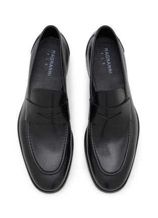 Detail View - Click To Enlarge - MAGNANNI - Leather Penny Strap Loafers