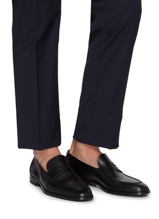 Figure View - Click To Enlarge - MAGNANNI - Leather Penny Strap Loafers