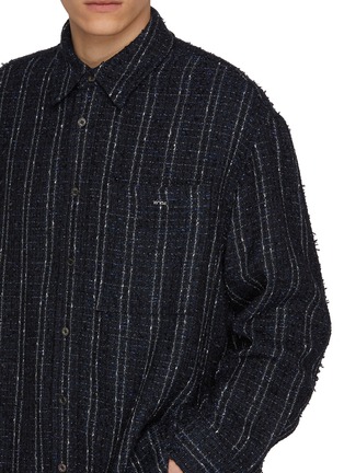  - WOOYOUNGMI - Tweed Striped Shirt