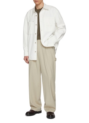 Figure View - Click To Enlarge - WOOYOUNGMI - Pleated Front Wool Pants