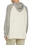 Back View - Click To Enlarge - WOOYOUNGMI - Long Sleeve Contrast Raglan Sleeves Cotton Hooded Top
