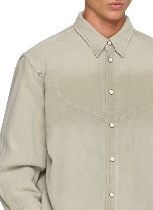  - WOOYOUNGMI - Light Wash Panelled Denim Shirt
