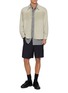 Figure View - Click To Enlarge - WOOYOUNGMI - Light Wash Panelled Denim Shirt