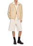 Figure View - Click To Enlarge - WOOYOUNGMI - Textured Chest Pocket Cotton Linen Shirt