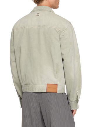 Back View - Click To Enlarge - WOOYOUNGMI - Dyed Structured Denim Jacket