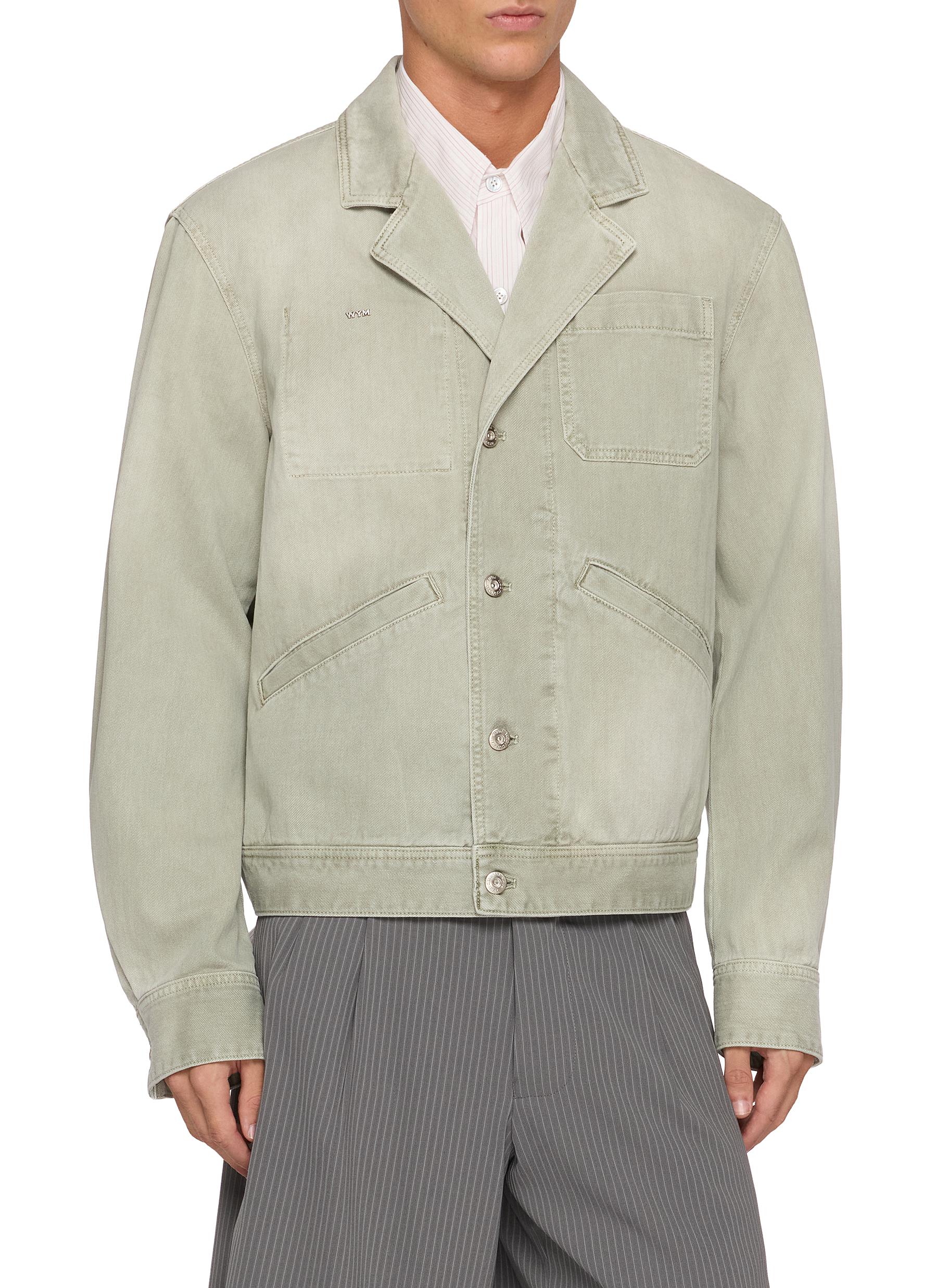 WOOYOUNGMI | Dyed Structured Denim Jacket | Men | Lane Crawford