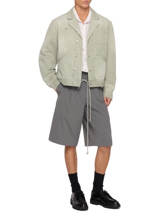 Figure View - Click To Enlarge - WOOYOUNGMI - Dyed Structured Denim Jacket