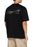 Back View - Click To Enlarge - WOOYOUNGMI - Lettering Back Logo Cotton Crewneck T-Shirt