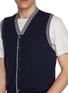  - DREYDEN - Contrast Trim Wool Vest