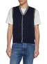 DREYDEN Contrast Trim Wool Vest