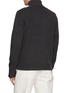 Back View - Click To Enlarge - DREYDEN - Full Zip Wool Cashmere Knit Cardigan
