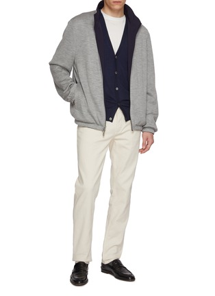 Figure View - Click To Enlarge - DREYDEN - V-Neck Knit Cardigan