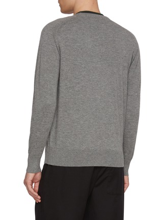 Back View - Click To Enlarge - DREYDEN - V-Neck Cashmere Knit Cardigan