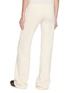 Back View - Click To Enlarge - BALENCIAGA - Elasticated Drawstring Waisband Logo Cotton Fleece Sweatpants