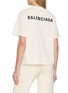 Back View - Click To Enlarge - BALENCIAGA - Logo Embroidered Cotton T-Shirt
