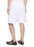 Back View - Click To Enlarge - BALENCIAGA - 3D Logo Elasticated Waistband Sweatshorts