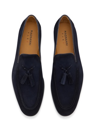 Detail View - Click To Enlarge - MAGNANNI - Suede Leather Tassel Loafers