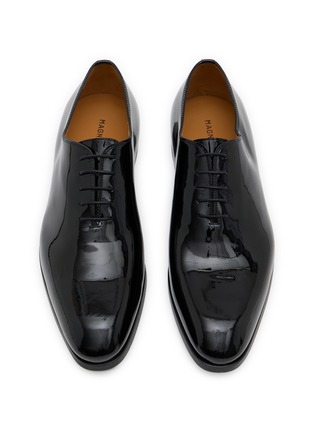 Detail View - Click To Enlarge - MAGNANNI - Fleur II Patent Leather Wholecut Oxford Shoes