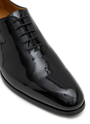 Detail View - Click To Enlarge - MAGNANNI - Fleur II Patent Leather Wholecut Oxford Shoes