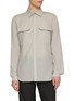 RICK OWENS  High Twist Wool Work Shirt