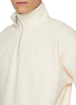  - ON - Club Collective Quarter Zip Cotton Blend Sweatshirt