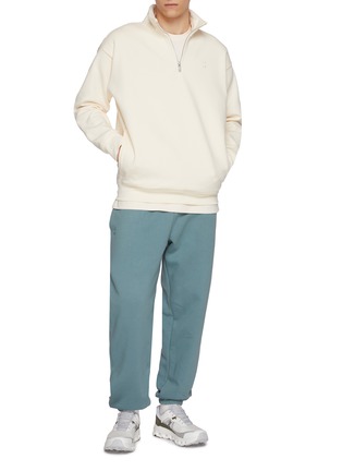 Figure View - Click To Enlarge - ON - Club Collective Quarter Zip Cotton Blend Sweatshirt
