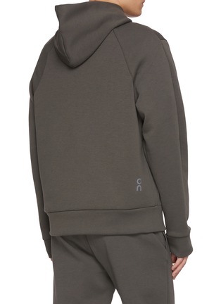 Back View - Click To Enlarge - ON - Focus Tech Cotton Blend Hoodie