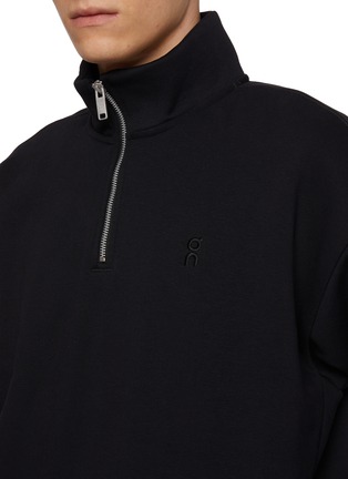  - ON - Club Collective Quarter Zip Cotton Blend Sweatshirt