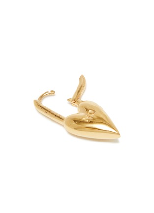 Detail View - Click To Enlarge - AVGVST - Yes-No Heart Lock Gold Vermeil Earring