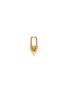 Main View - Click To Enlarge - AVGVST - Yes-No Heart Lock Gold Vermeil Earring