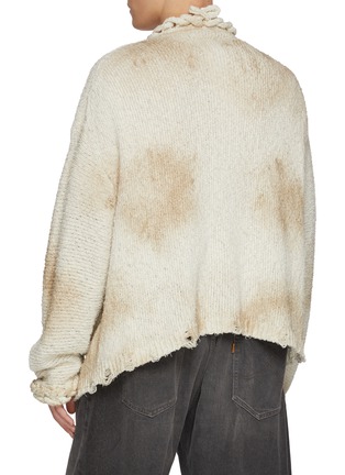 Back View - Click To Enlarge - DOUBLET - Slash Chain Knit Cardigan