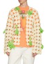 DOUBLET Sliced Carrot Crochet Cardigan