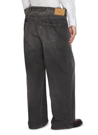 Back View - Click To Enlarge - DOUBLET - Floating Waist Dark Wash Jeans
