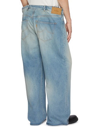 Back View - Click To Enlarge - DOUBLET - Floating Waist Medium Wash Jeans