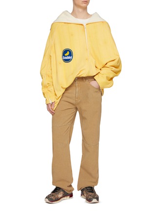 Figure View - Click To Enlarge - DOUBLET - Peelabel Banana Zip Up Hoodie