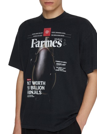  - DOUBLET - Farmes Magazine Cover Graphic Cotton T-Shirt