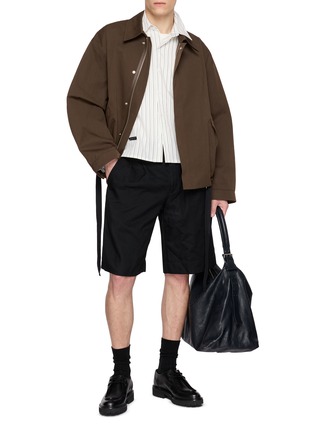 Figure View - Click To Enlarge - STUDIO NICHOLSON - Drawstring Hem Short Anorak Jacket