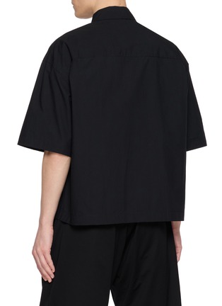 Back View - Click To Enlarge - STUDIO NICHOLSON - Boxy Fit Cotton Shirt