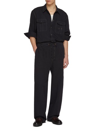 Figure View - Click To Enlarge - STUDIO NICHOLSON - Utility Pocket Linen Cotton Shirt