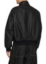 Back View - Click To Enlarge - STUDIO NICHOLSON - Collar Strap Polished Cotton Harrington Jacket