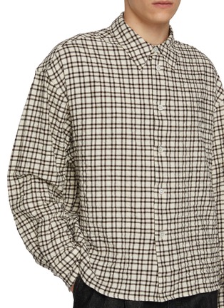  - STUDIO NICHOLSON - Chequered Brushed Shirt