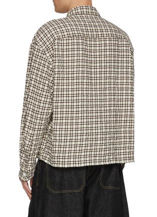 Back View - Click To Enlarge - STUDIO NICHOLSON - Chequered Brushed Shirt