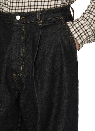  - STUDIO NICHOLSON - Single Pleated Wide Leg Denim Jeans