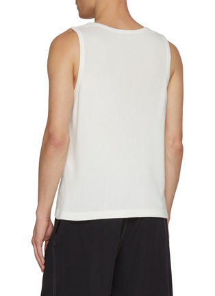 Back View - Click To Enlarge - STUDIO NICHOLSON - Mesh Cotton Jersey Tank Top