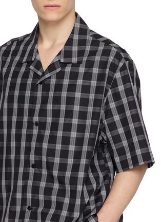  - STUDIO NICHOLSON - Checkered Camp Collar Cotton Shirt